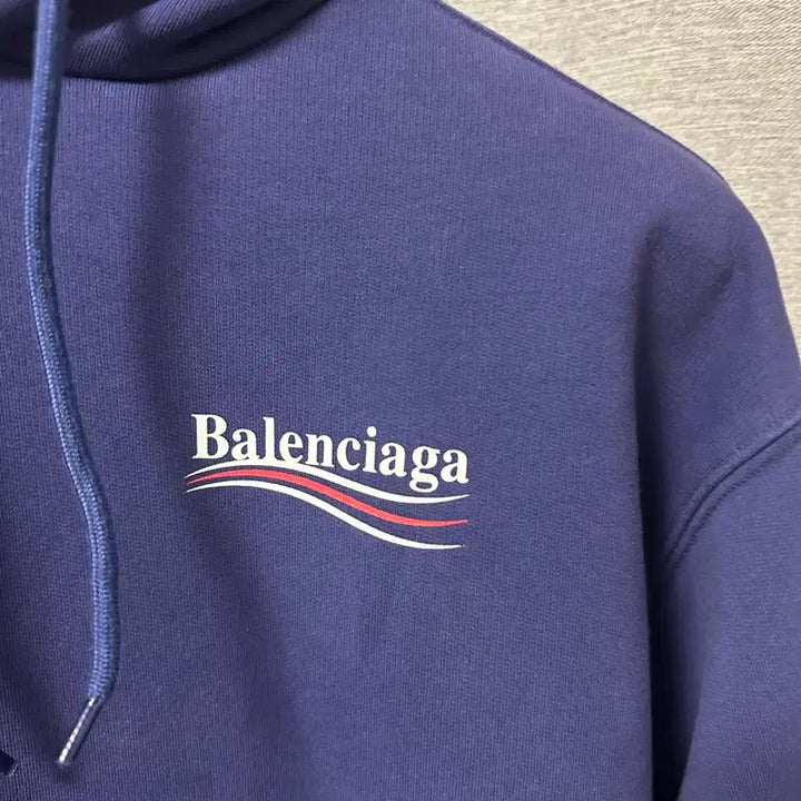 [BUNJANG] Balenciaga Wave Logo Hoodie Purple (M) / (주말할인) 발렌시아가 웨이브로고 후드티 퍼플 (M)