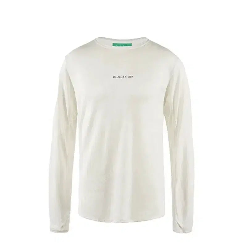 [BUNJANG] District Vision Off Crewneck Long Sleeve T-Shirt White / 디스트릭비전 오프 크루넥