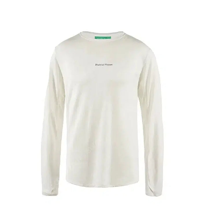 [BUNJANG] District Vision Off Crewneck Long Sleeve T-Shirt White / 디스트릭비전 오프 크루넥