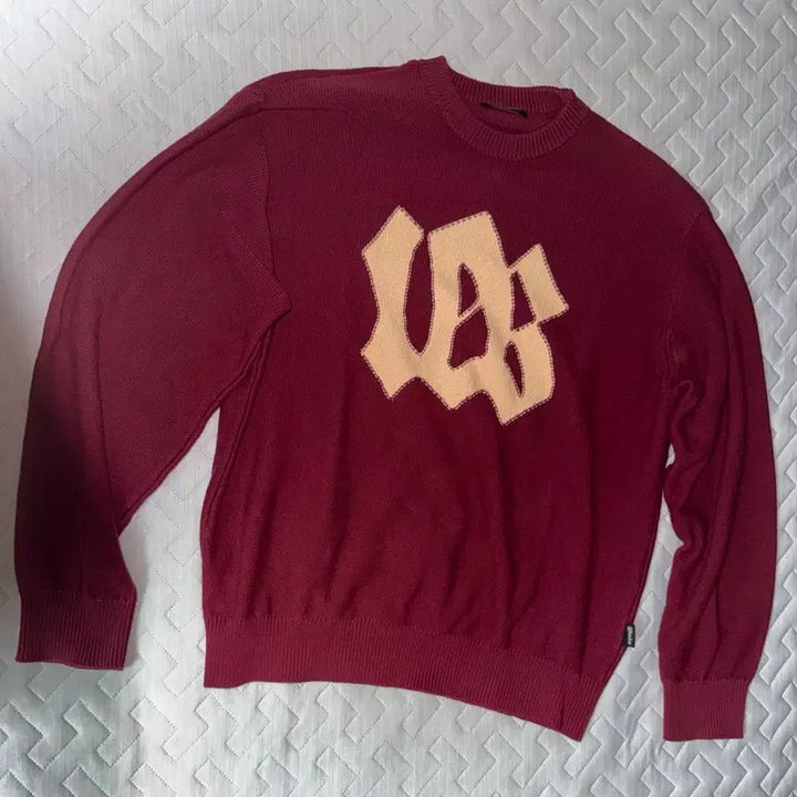 [BUNJANG] Wecanders Burgundy Knit Sweater M / 위캔더스 버건디 니트 M(피로 콜라보)