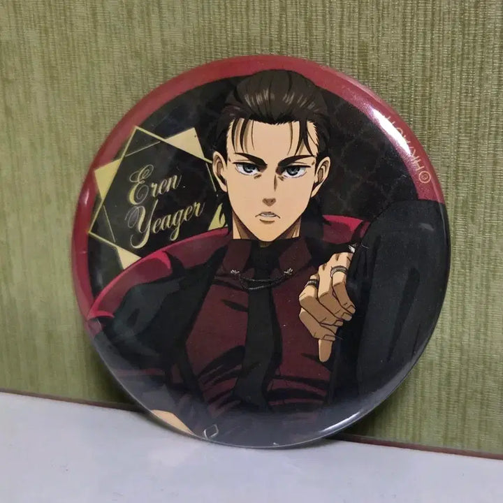 [BUNJANG] Attack on Titan Eren Tin Badge / 진격거 에렌 캔뱃지