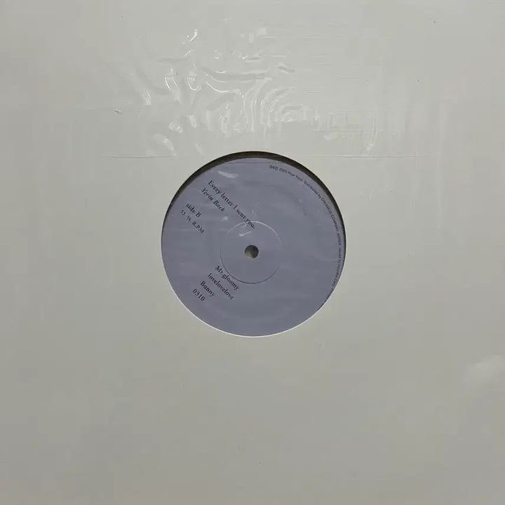 [BUNJANG] Yerin Baek 1st Album 2LP Transparent / 백예린 1집 2LP