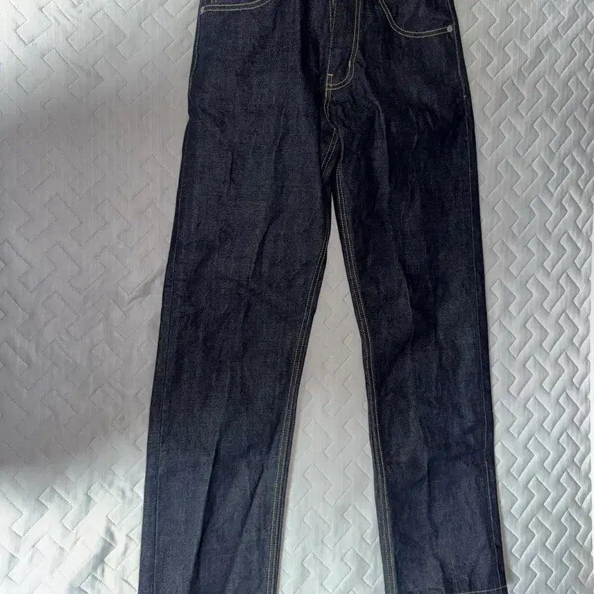 [BUNJANG] Uniform Bridge Selvage Denim Pants Deep Indigo / 유니폼브릿지 셀비지 데님팬츠 딥 인디고