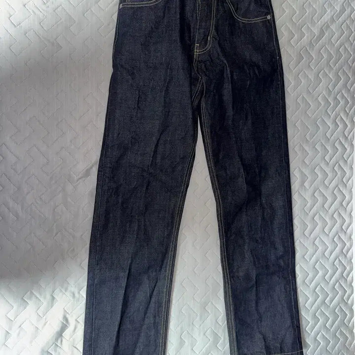 [BUNJANG] Uniform Bridge Selvage Denim Pants Deep Indigo / 유니폼브릿지 셀비지 데님팬츠 딥 인디고