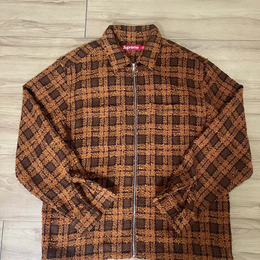 [BUNJANG] Supreme 24FW Boiled Wool Zip-Up Shirt Rust / 슈프림 부클 집업 셔츠 러스트 24FW