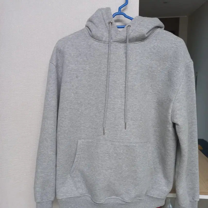 [BUNJANG] Gray Lined Hoodie / 기모후드티 교신