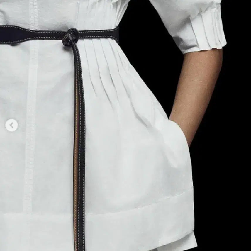 [BUNJANG] COS Tie Leather Belt Black / 코스 COS 타이 레더 벨트