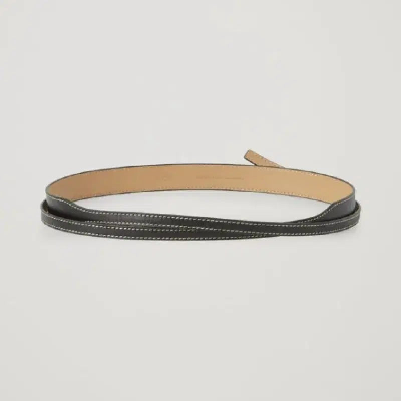 [BUNJANG] COS Tie Leather Belt Black / 코스 COS 타이 레더 벨트