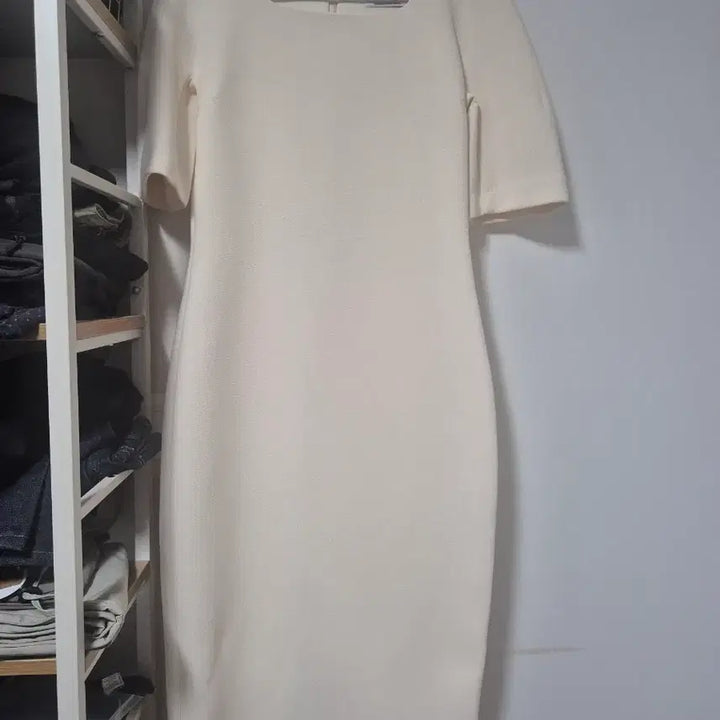 [BUNJANG] Cream Long Dress / 롱원피스 크림색(셀프웨딩촬영용 구매)