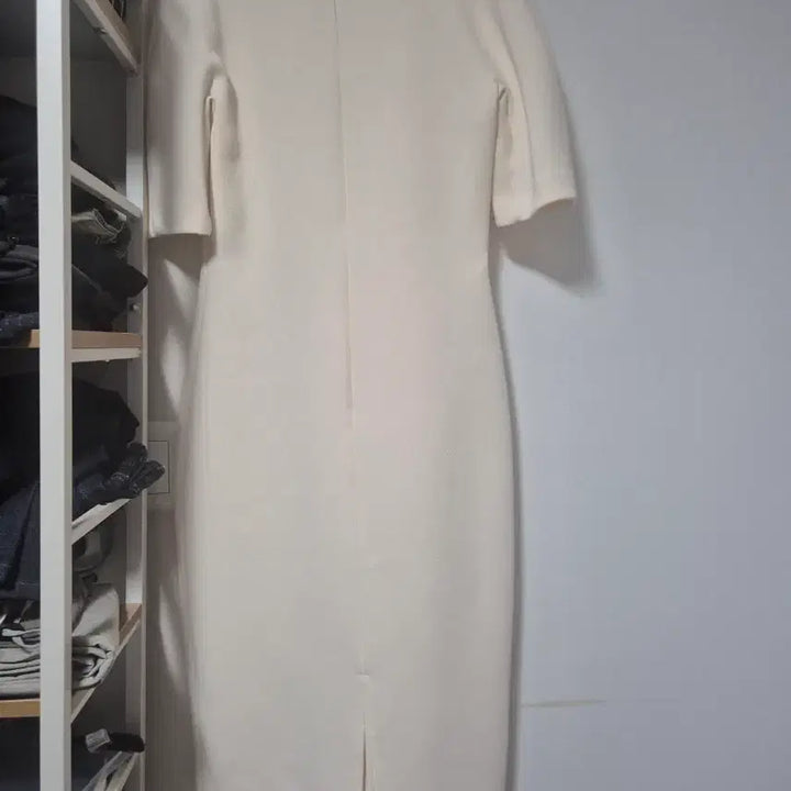 [BUNJANG] Cream Long Dress / 롱원피스 크림색(셀프웨딩촬영용 구매)