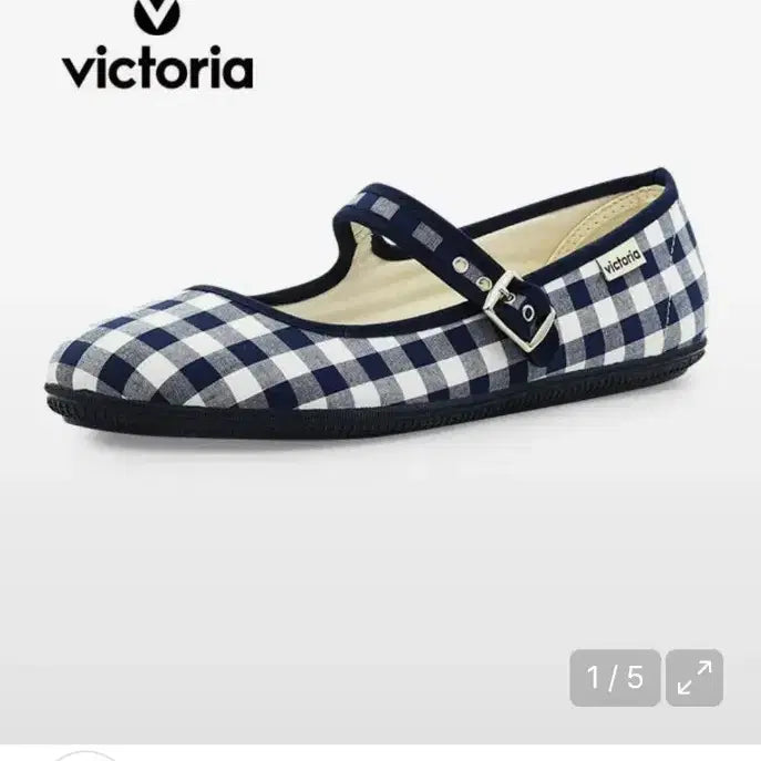 [BUNJANG] Victoria Shoes Oda Mary Jane Gingham Check Shoes / (새상품) 빅토리아슈즈 오다 메리제인 깅엄체크