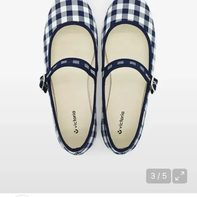 [BUNJANG] Victoria Shoes Oda Mary Jane Gingham Check Shoes / (새상품) 빅토리아슈즈 오다 메리제인 깅엄체크