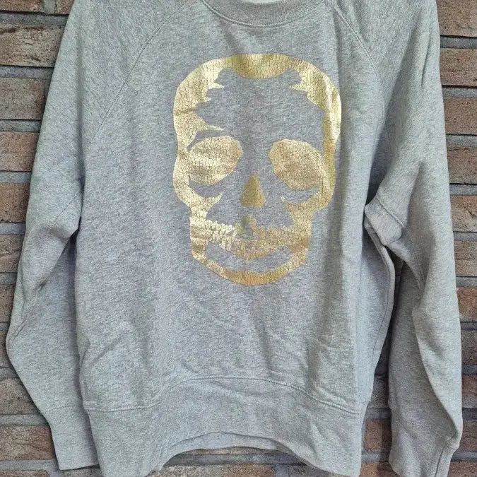 [BUNJANG] Zadig &amp; Voltaire Skull Print Sweatshirt / 쟈딕엔볼테르 해골 프린팅 맨투맨 티셔츠