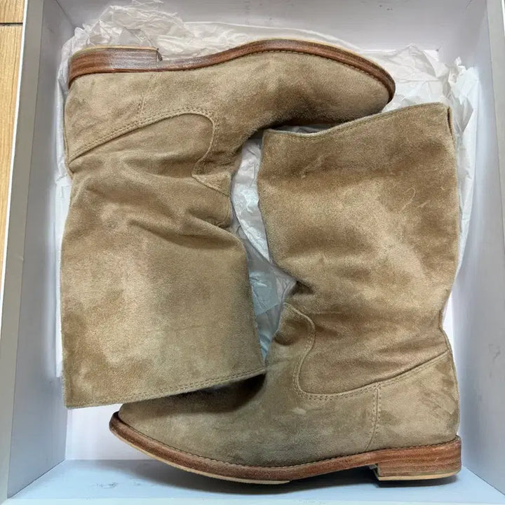 [BUNJANG] Ethos Suede Mid Boots 240 / 에토스 미들부츠 스웨이드 240