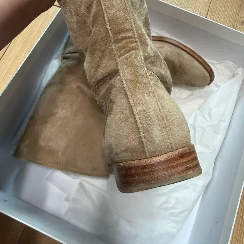 [BUNJANG] Ethos Suede Mid Boots 240 / 에토스 미들부츠 스웨이드 240