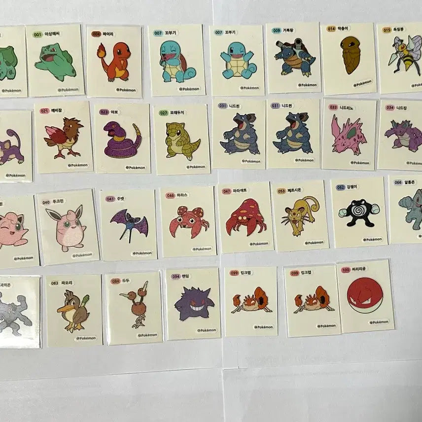 [BUNJANG] Pokemon Sticker Set (95 pcs) / 포켓몬 띠부씰 95장