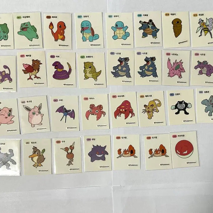 [BUNJANG] Pokemon Sticker Set (95 pcs) / 포켓몬 띠부씰 95장
