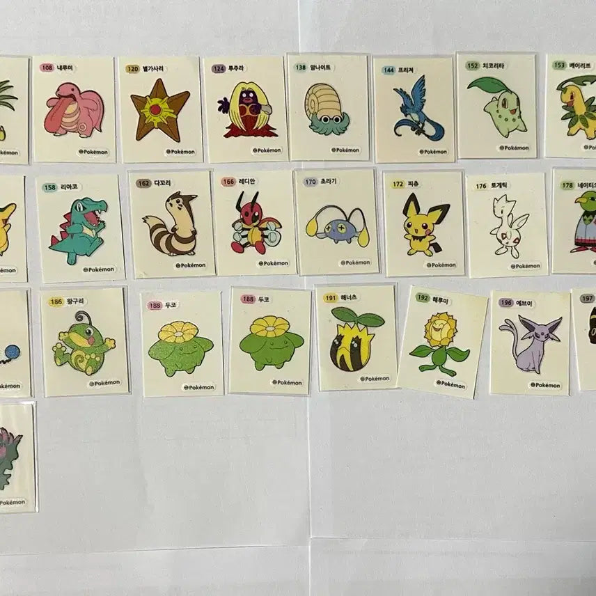 [BUNJANG] Pokemon Sticker Set (95 pcs) / 포켓몬 띠부씰 95장