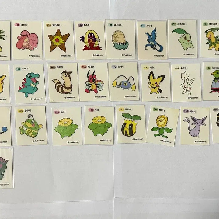 [BUNJANG] Pokemon Sticker Set (95 pcs) / 포켓몬 띠부씰 95장