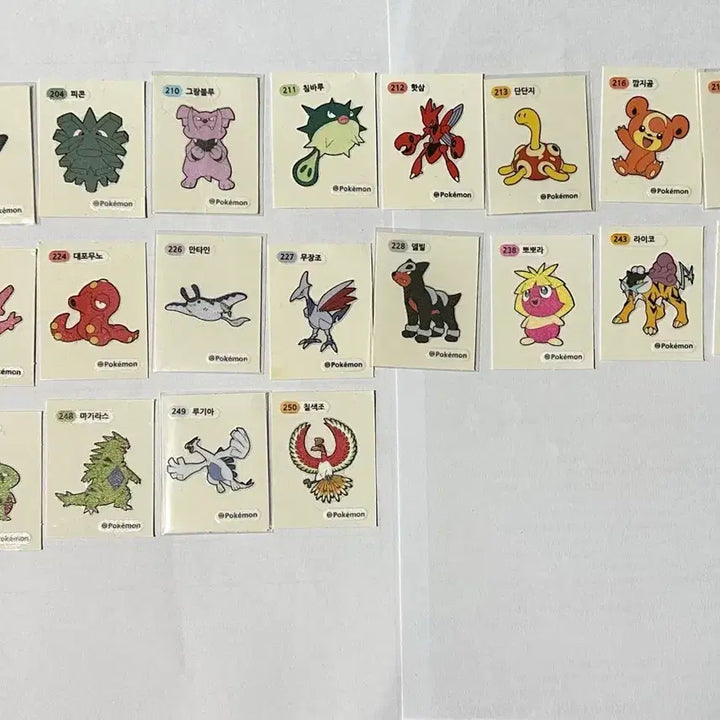 [BUNJANG] Pokemon Sticker Set (95 pcs) / 포켓몬 띠부씰 95장
