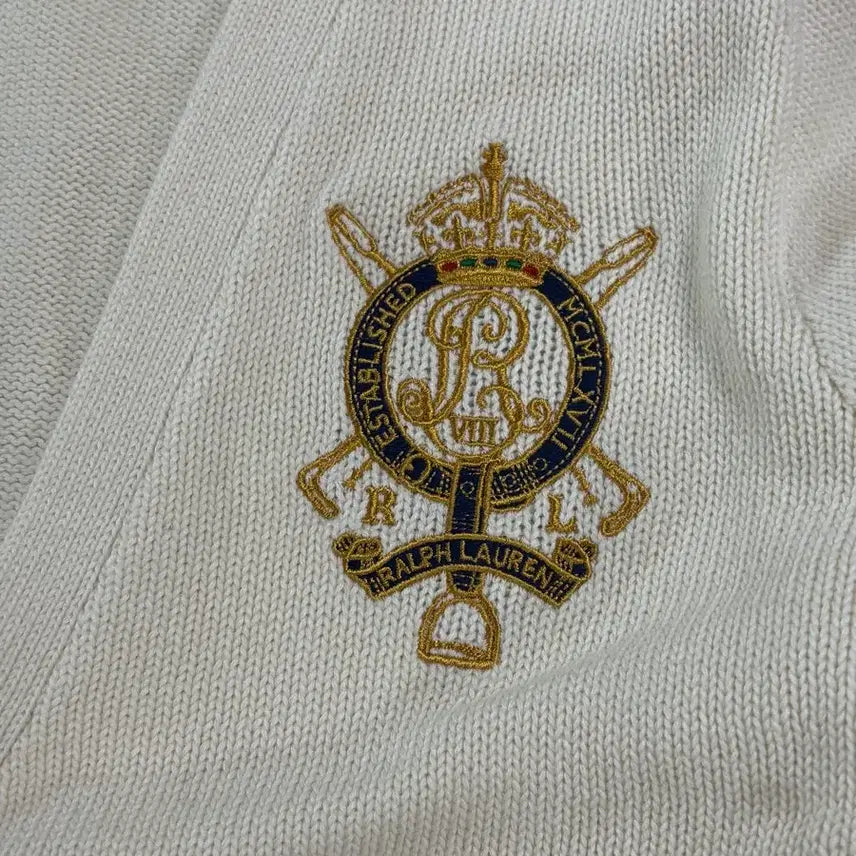 [BUNJANG] Polo Ralph Lauren Sport Big Logo Cardigan / 폴로 랄프로렌 스포츠 빅로고 가디건