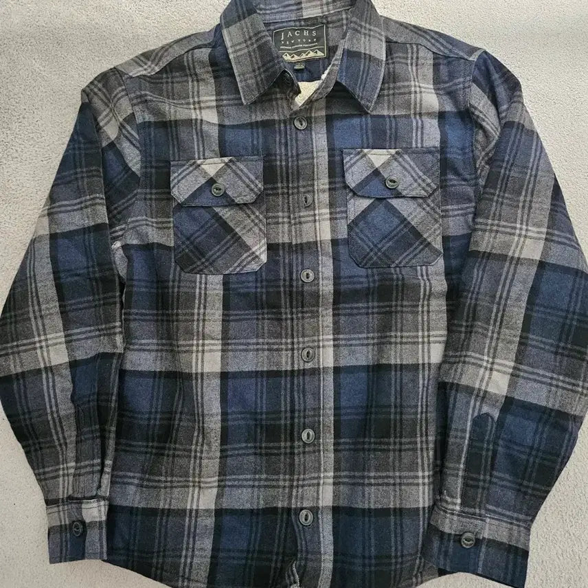 [BUNJANG] Jachs Blue/Gray Plaid Shirt L / JACHS 블루/회색 체크 셔츠 남방 L