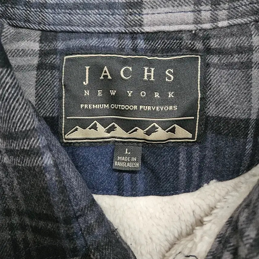 [BUNJANG] Jachs Blue/Gray Plaid Shirt L / JACHS 블루/회색 체크 셔츠 남방 L