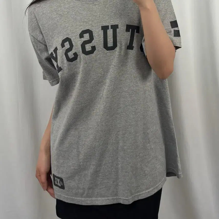 [BUNJANG] Stussy 80 Big Logo Grey T-Shirt / 스투시 80 빅로고 그레이 반팔