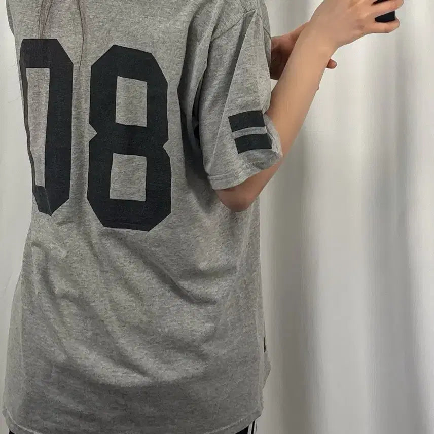 [BUNJANG] Stussy 80 Big Logo Grey T-Shirt / 스투시 80 빅로고 그레이 반팔