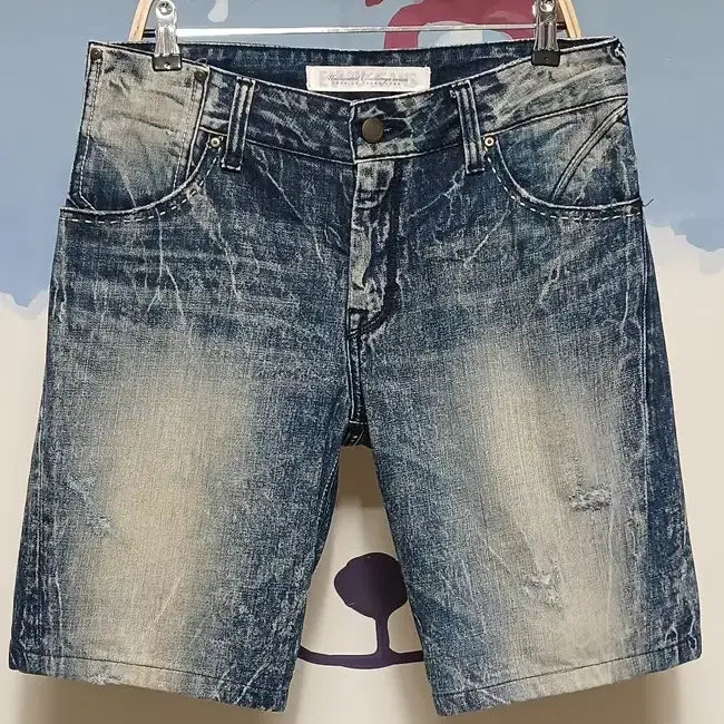 [BUNJANG] EVISU Denim Blue Shorts Size 32 / (32) 에비수 데님 청반바지