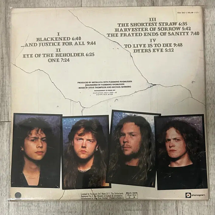 [BUNJANG] Metallica ...And Justice For All 2LP Korean First Press Limited Edition Vinyl / Metallica lp