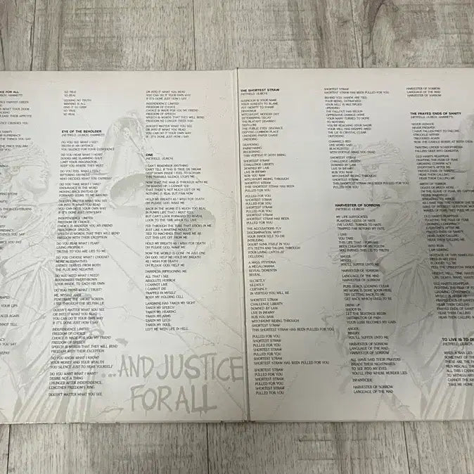 [BUNJANG] Metallica ...And Justice For All 2LP Korean First Press Limited Edition Vinyl / Metallica lp