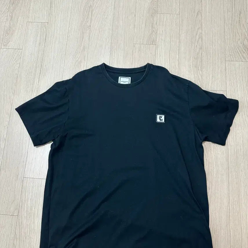 [BUNJANG] Wooyoungmi Black Logo Short Sleeve T-Shirt Size 50 / [50]우영미 백로고 반팔티