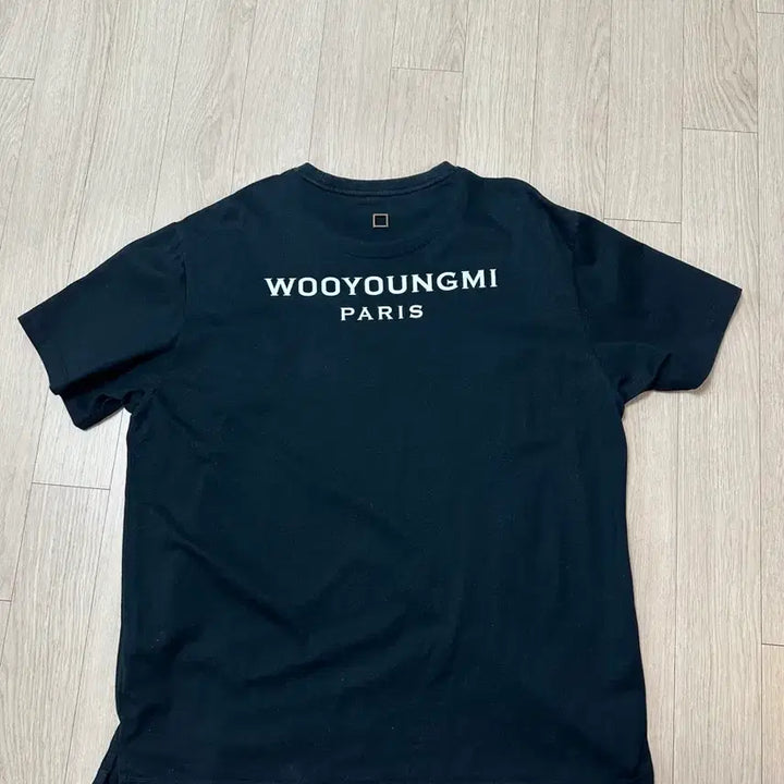[BUNJANG] Wooyoungmi Black Logo Short Sleeve T-Shirt Size 50 / [50]우영미 백로고 반팔티