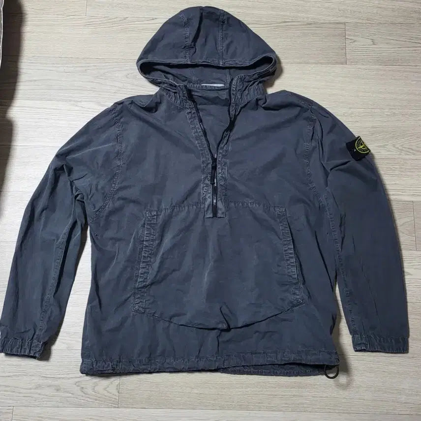 [BUNJANG] Stone Island Brushed Cotton Anorak Grey L / 스톤아일랜드 브러쉬드 코튼 아노락 L