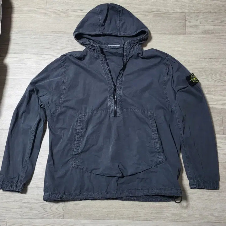 [BUNJANG] Stone Island Brushed Cotton Anorak Grey L / 스톤아일랜드 브러쉬드 코튼 아노락 L