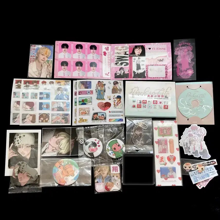 [BUNJANG] ENHYPEN Ni-ki &amp; Jungwon Hawaii Stickers, Jjuneco Pin Button Badge, Photocards / 앤팀 니콜라스 의주 닉쭈 하와이 스티커 쭈네코 비공굿 핀버튼뱃지증사생카