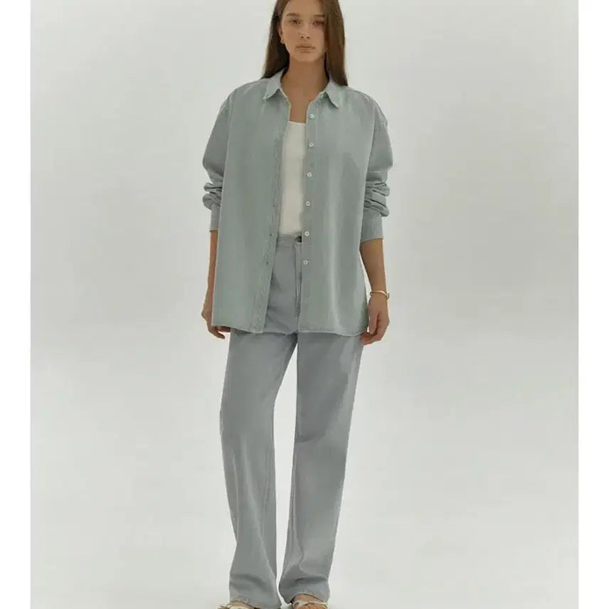 [BUNJANG] Shopm Denim Shirt / 새상품 / 샵엠 데님셔츠
