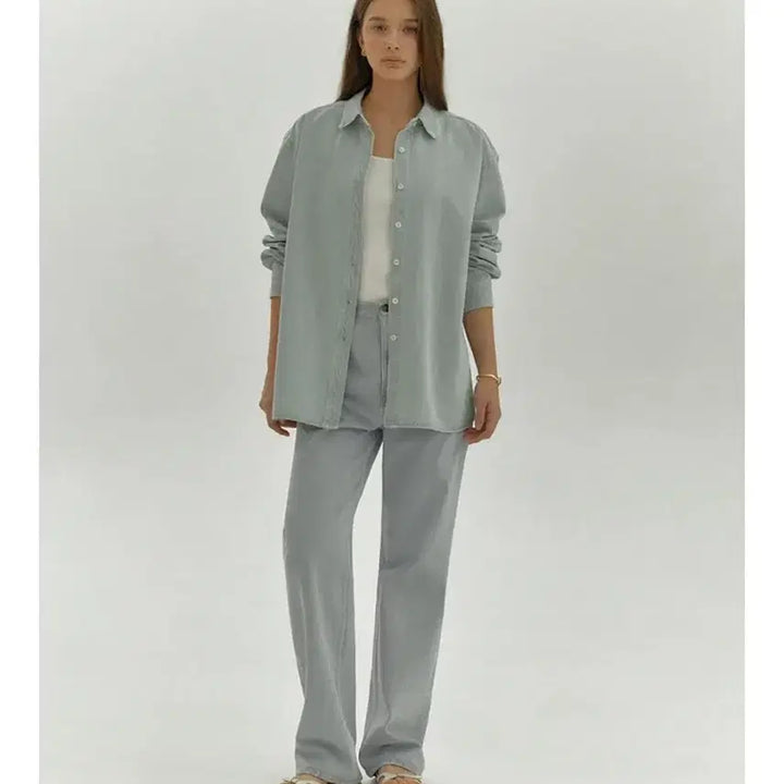 [BUNJANG] Shopm Denim Shirt / 새상품 / 샵엠 데님셔츠