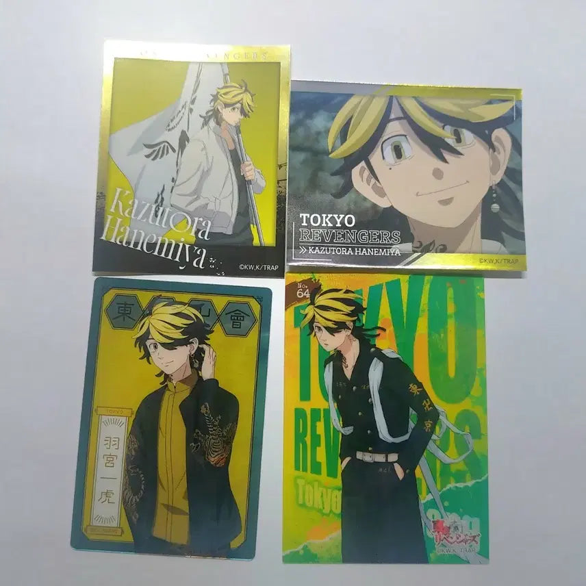 [BUNJANG] Tokyo Revengers Kazutora Hanemiya Card and Sticker Bundle Set / (특별할인)도쿄리벤져스 도리벤 하네미야 카즈토라 카드 및 스티커 일괄