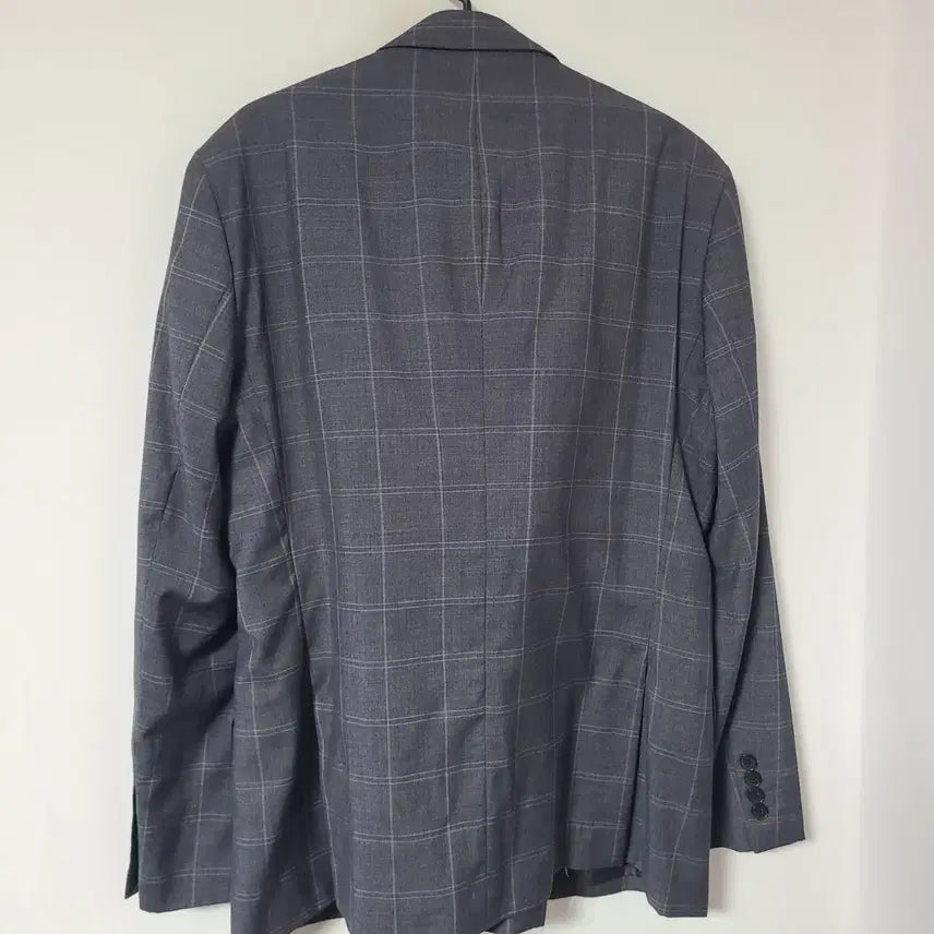 [BUNJANG] Grey Checkered Suit Set Jacket 100 Pants 32 / 체크무늬 정장 세트 그레이100/32