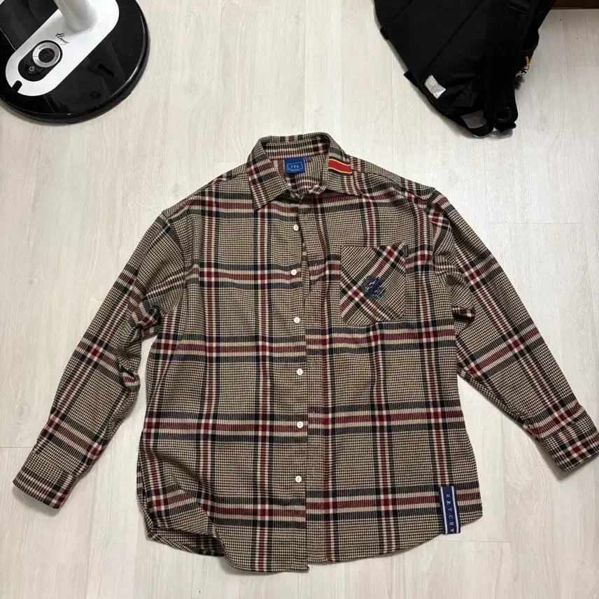 [BUNJANG] Long-Sleeve Checkered Shirt / 긴팔 티셔츠