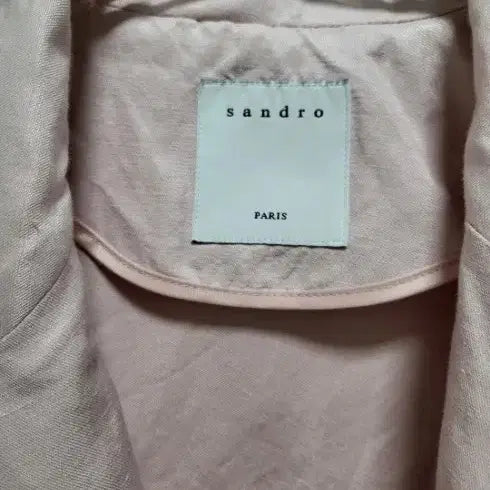 [BUNJANG] Sandro Linen Double Button Blazer Pink / 정품 산드로 린넨 딸기우유 핑크 더블 버튼 블레이저 44-66