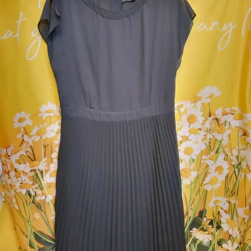 [BUNJANG] ZOOC Pleated Long Dress Black Size 66F / ZOOC플리츠 원피스 블랙66F