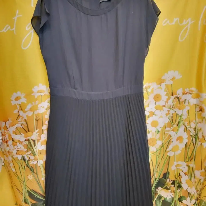 [BUNJANG] ZOOC Pleated Long Dress Black Size 66F / ZOOC플리츠 원피스 블랙66F