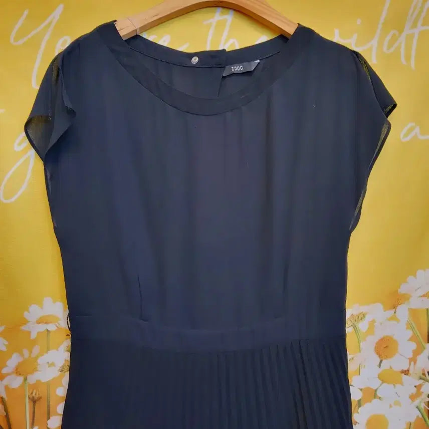 [BUNJANG] ZOOC Pleated Long Dress Black Size 66F / ZOOC플리츠 원피스 블랙66F