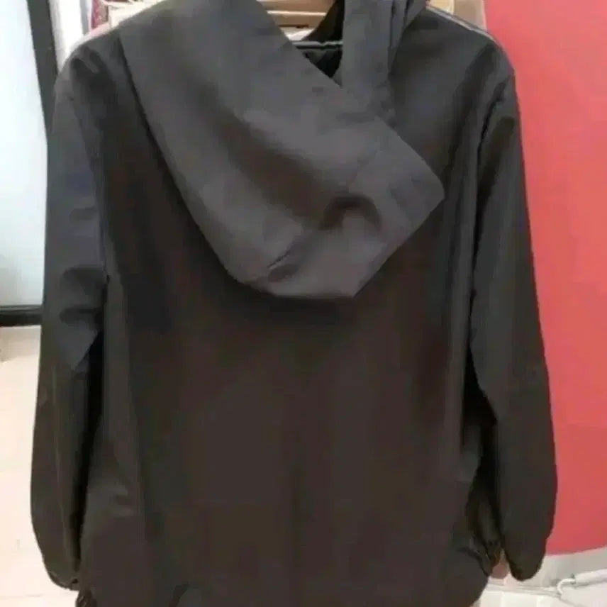 [BUNJANG] Y.W.Z. Natural Leather &amp; Prada Nylon Hooded Zip-Up Jacket / (새제품)천연가죽+프라다 후드 집업 자켓55-88
