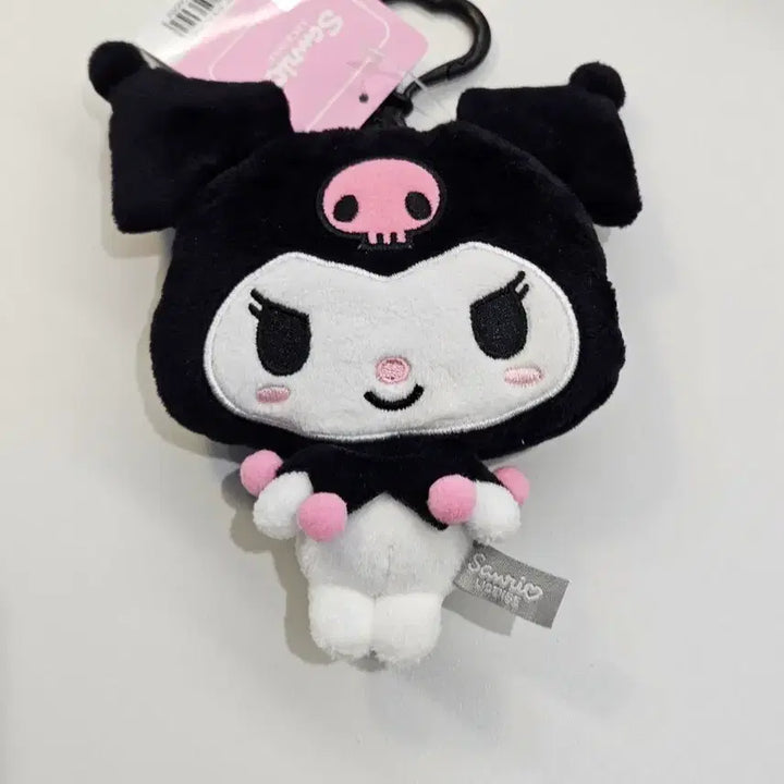 [BUNJANG] Sanrio Kuromi Big Face Pouch Doll Keychain / 미사용 새상품) 산리오 쿠로미 빅페이스 파우치 인형 키링