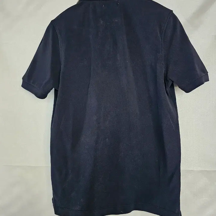 [BUNJANG] Burberry Navy Collar Check Short Sleeve Polo T-Shirt / 버버리 진네이비 카라체크 반팔 폴로티셔츠