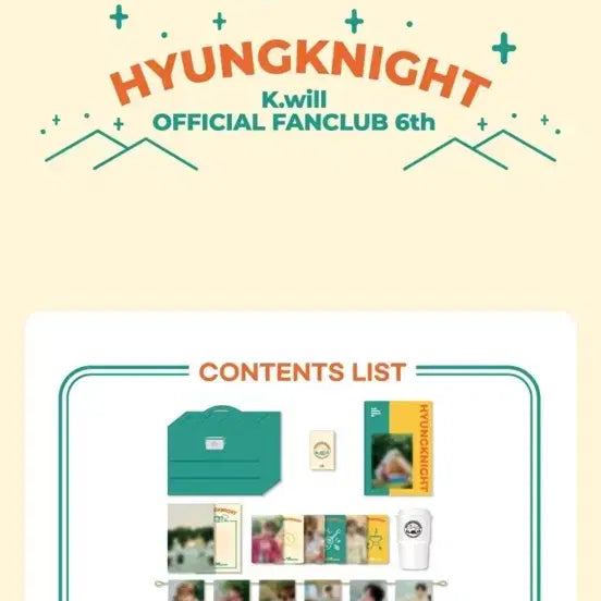 [BUNJANG] K.Will 6th Membership Kit / 케이윌 6기 팬클럽 HYUNGKNIGHT 키트